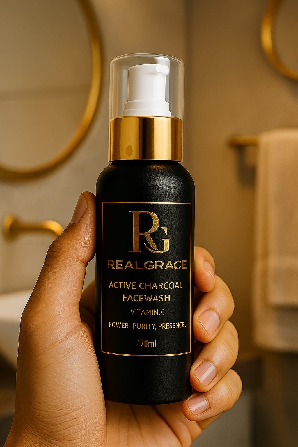 Real Grace Active Charcoal Facewash with Vitamin C